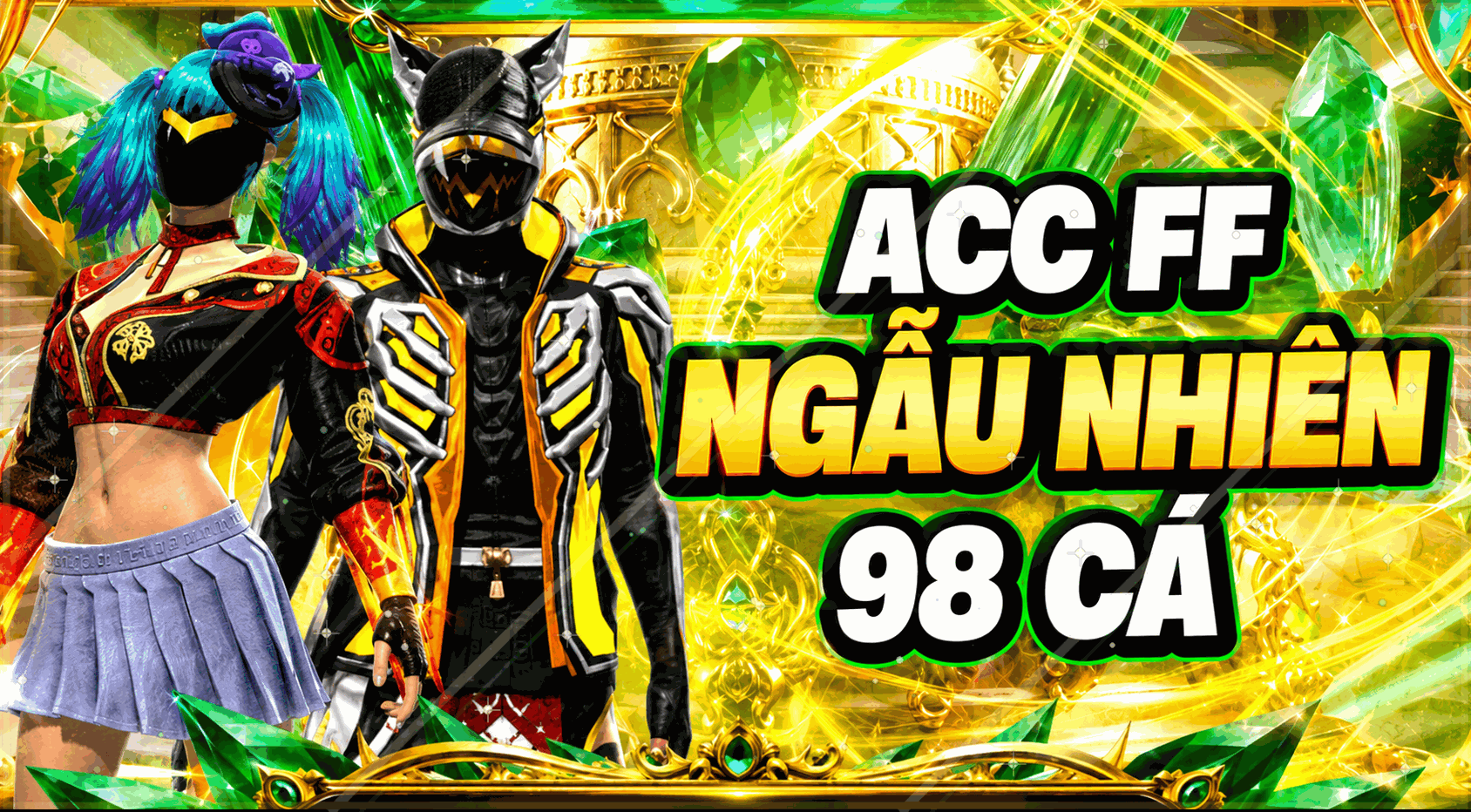Thuê Acc FF Ngẫu Nhiên 98 Cá