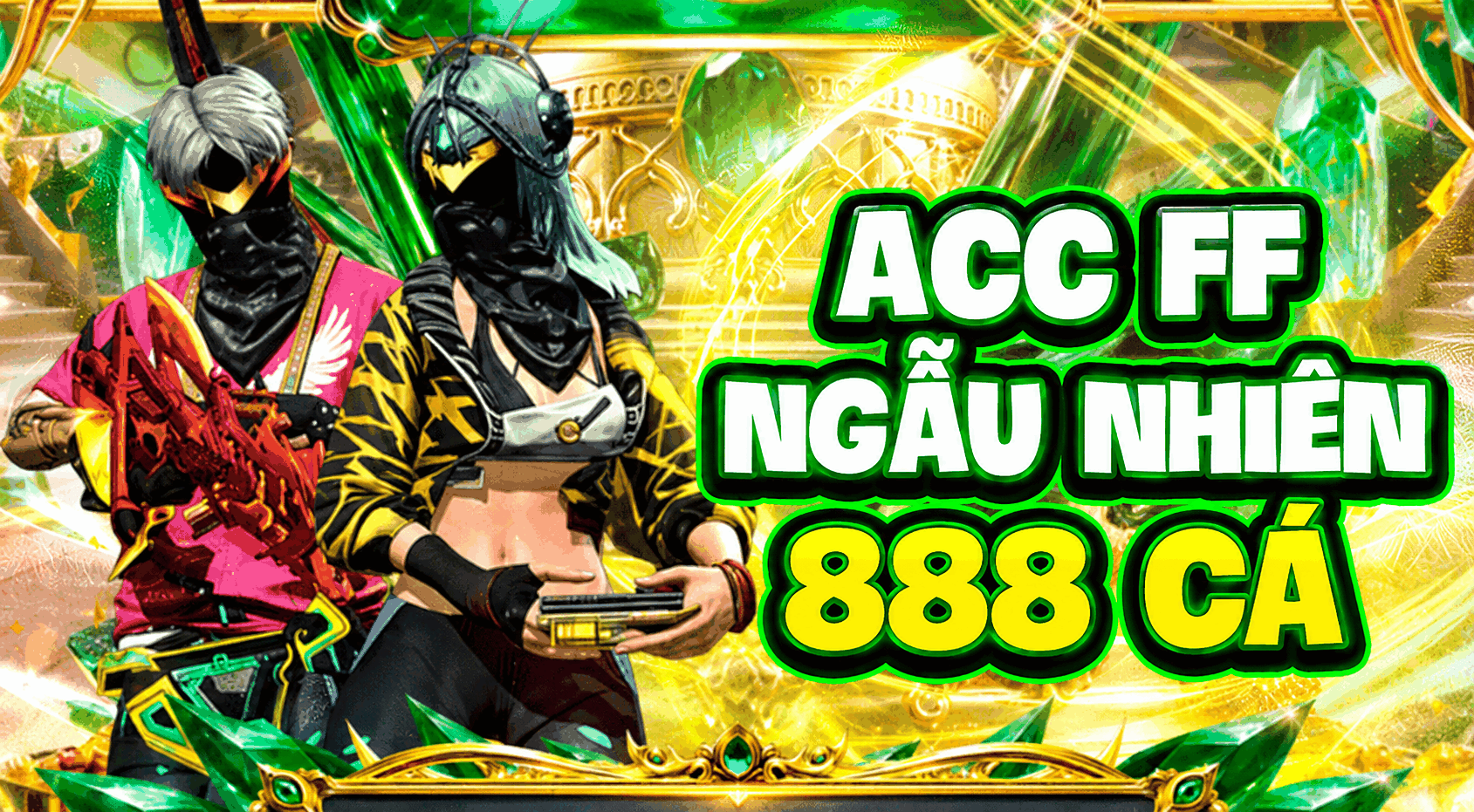 Thuê Acc FF Ngẫu Nhiên 888 Cá